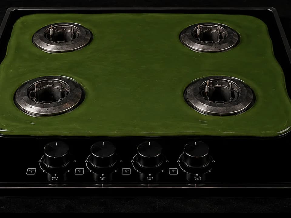 Gummio left to cure on the hob